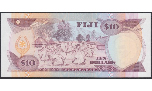 Фиджи 10 долларов 1992 года, префикс A (FIJI  10 dollars 1992 prefix A) P 94: UNC