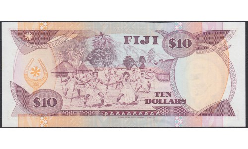 Фиджи 10 долларов 1992 года, префикс F (FIJI  10 dollars 1992 prefix F) P 94: UNC