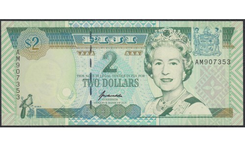 Фиджи 2 доллара 1996 года (FIJI  2 dollars 1996) P 96b: UNC