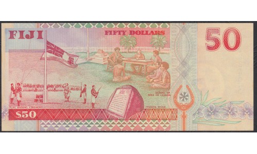 Фиджи 50 долларов 1996 года (FIJI  50 dollars 1996) P 100a: UNC