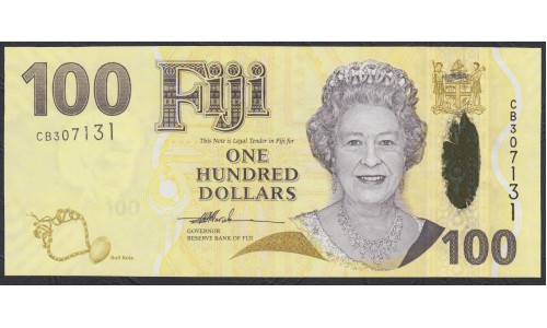 Фиджи 100 долларов 2007-2011 годов (FIJI  100 dollars 2007-2011) P 114: UNC