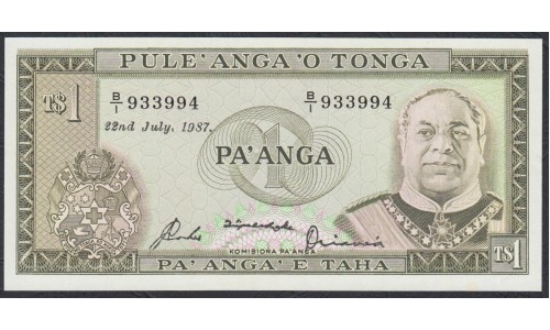 Тонга 1 па'анга 1987 года (Tonga 1 pa'anga 1987) P 19c: UNC