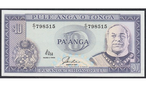 Тонга 10 па'анга 1992-95 года (Tonga 10 pa'anga 1992-95) P 28: UNC