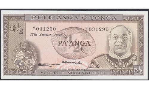 Тонга 1/2 па'анга 1982 года (Tonga 1/2 pa'anga 1982) P 18c: UNC