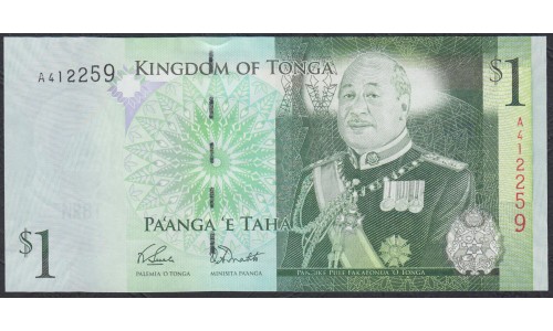 Тонга 1 па'анга 2009 года (Tonga 1 pa'anga 2009) P 37(1): UNC