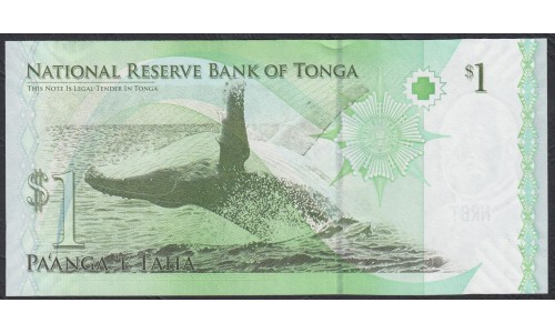 Тонга 1 па'анга 2009 года (Tonga 1 pa'anga 2009) P 37(1): UNC