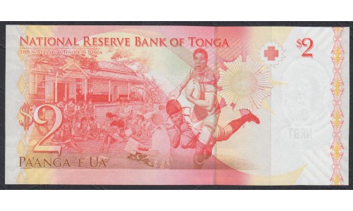 Тонга 2 па'анга 2009 года (Tonga 2 pa'anga 2009) P 38(1): UNC
