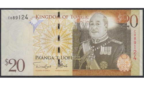 Тонга 20 па'анга 2009 года (Tonga 20 pa'anga 2009) P 41(2): UNC