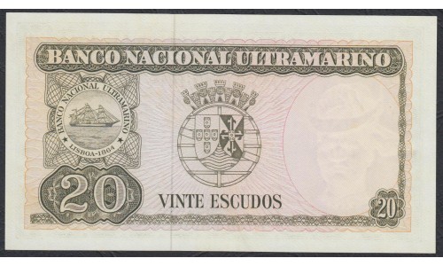 Тимор 20 эскудо 1967 года (TIMOR 20 escudos 1967) P 26a (7): UNC
