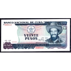 Куба 20 песо 1991(CUBA 20 pesos 1991) P 110: UNC 