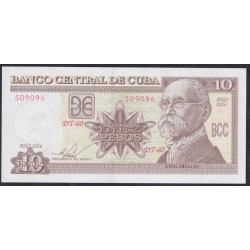 Куба 10 песо 2016 (CUBA 10 pesos 2016) P 117r: UNC