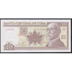 Куба 10 песо 2017 (CUBA 10 pesos 2017) P 117s: UNC
