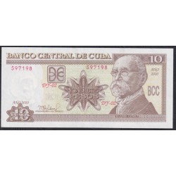 Куба 10 песо 2020 (CUBA 10 pesos 2020) P 117v: UNC