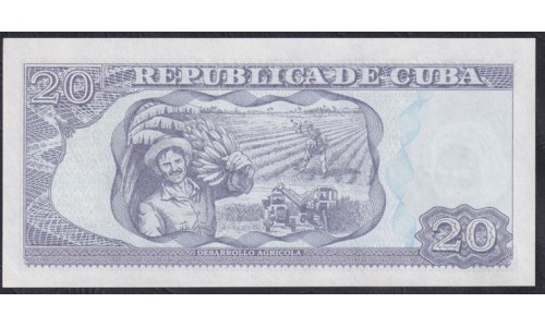 Куба 20 песо 2013 год (CUBA 20 pesos 2013) P122h: UNC 