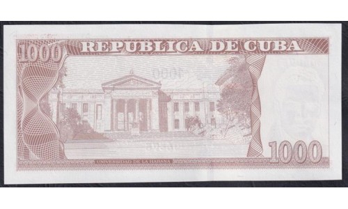 Куба 1000 песо 2023 год (CUBA 1000 pesos 2023) P 132c: UNC 