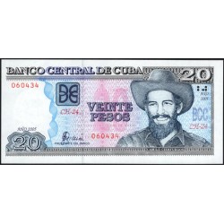 Куба 20 песо 2005 год (CUBA 20 pesos 2005) P 122b: UNC