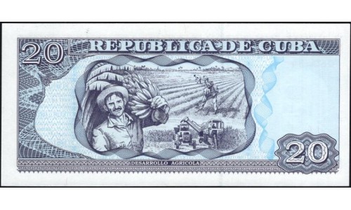 Куба 20 песо 2005 год (CUBA 20 pesos 2005) P 122b: UNC