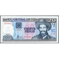 Куба 20 песо 2006 год (CUBA 20 pesos 2006) P 122с: UNC 