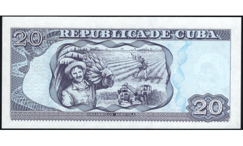 Куба 20 песо 2006 год (CUBA 20 pesos 2006) P 122с: UNC 