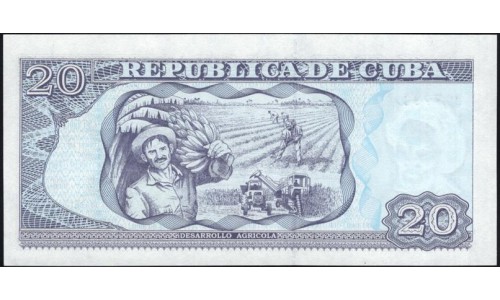 Куба 20 песо 2007 год (CUBA 20 pesos 2007) P 122d: UNC