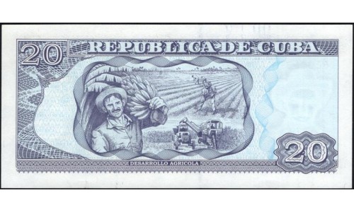 Куба 20 песо 2014 год (CUBA 20 pesos 2014 year) P122i: UNC 