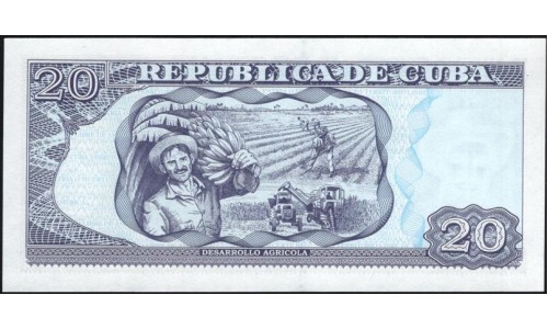 Куба 20 песо 2015 (CUBA 20 pesos 2015) P122j : UNC