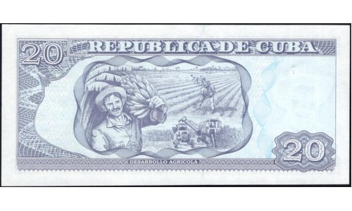 Куба 20 песо 2019 год (CUBA 20 pesos 2019) P 122m: UNC