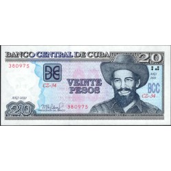 Куба 20 песо 2020 год (CUBA 20 pesos 2020) P 122n: UNC