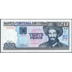 Куба 20 песо 2021 год (CUBA 20 pesos 2021) P 122o: UNC