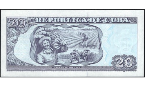 Куба 20 песо 2021 год (CUBA 20 pesos 2021) P 122o: UNC