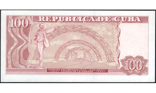 Куба 100 песо 2001 (CUBA 100 pesos 2001) P 124 : UNC