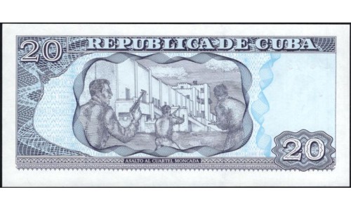 Куба 20 песо 2003 год (CUBA 20 pesos 2003) P 126: UNC 