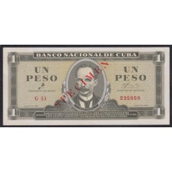Куба 1 песо 1961 год, ОБРАЗЕЦ! РАРИТЕТ!!! С подписью товарища Че Гевара!!(CUBA 1 peso 1961, SPECIMEN) P 94s: UNC--