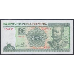 Куба 5 песо 2017год (CUBA 5 pesos 2017) P 116q: UNC