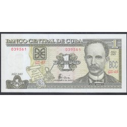 Куба 1 песо 2003 год (CUBA 1 pesos 2003) P 121b: UNC 
