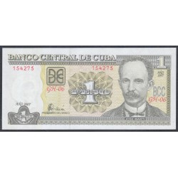 Куба 1 песо 2007 год (CUBA 1 pesos 2007) P 128b: UNC 
