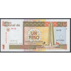 Куба конвертируемый песо 1 песо 1994 г. (Cuba pesos convertibles 1 peso 1994 year)  P FX37: UNC