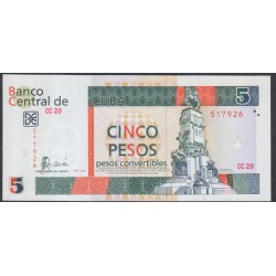 Куба конвертируемый песо 5 песо 2006 г. (Cuba pesos convertible 5 peso 2006 year) P FX 48: UNC