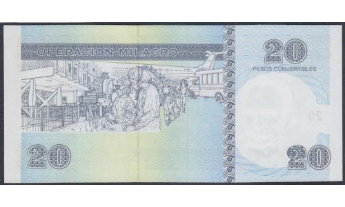 Куба конвертируемый песо 20 песо 2008 г. (Cuba pesos convertible 20 peso 2008 year)  P FX50: UNC