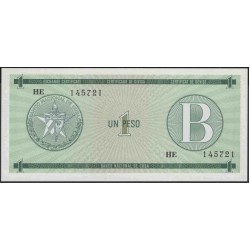Куба валютное свидетельство 1 песо ND (CUBA exchange certificate 1 peso ND) PFX6: UNC 