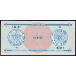 Куба валютное свидетельство 1 песо ND (CUBA exchange certificate 1 peso ND) PFX11: UNC 