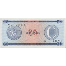 Куба валютное свидетельство 20 песо ND (CUBA exchange certificate 20 pesos ND) PFX23: UNC 