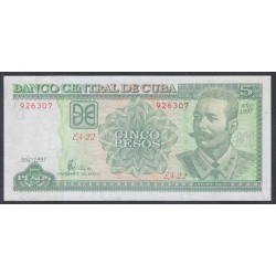 Куба 5 песо 1997 год (CUBA 5 pesos 1997) P116a: UNC