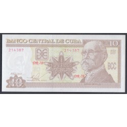 Куба 10 песо 2001 год а (CUBA 10 pesos  2001) P117d: UNC