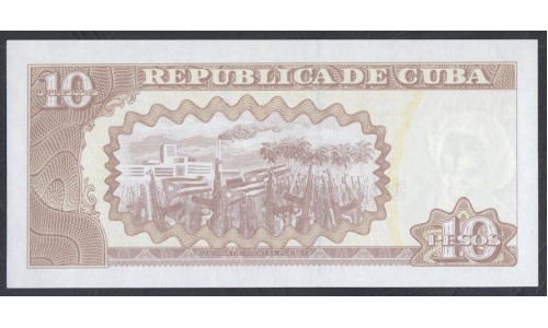 Куба 10 песо 2001 год а (CUBA 10 pesos  2001) P117d: UNC