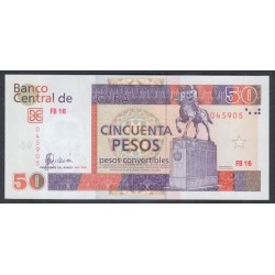 Куба конвертируемый песо 50 песо 2006 г. (Cuba pesos convertible 50 peso 2006)  P FX 51:UNC