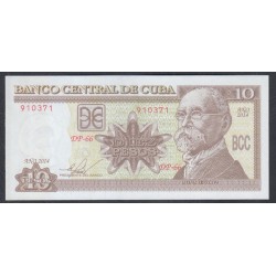 Куба 10 песо 2014 год (CUBA 10 pesos 2014) P 117p: UNC 