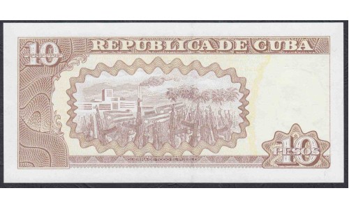 Куба 10 песо 2016 год (CUBA 10 pesos 2016 year) P 117r: UNC