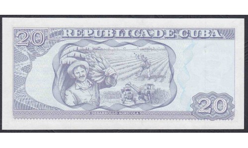 Куба 20 песо 2019 год (CUBA 20 pesos 2019) P 122m: UNC