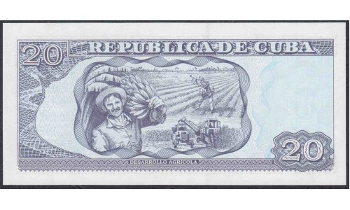 Куба 20 песо 2020 год (CUBA 20 pesos 2020) P 122n: UNC